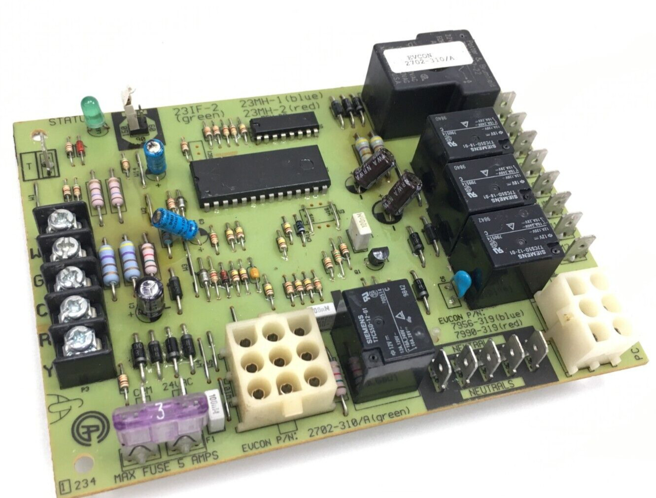 YORK Evcon 23IF-2 2702-310/A (green) Furnace Control Circuit Board used #D448