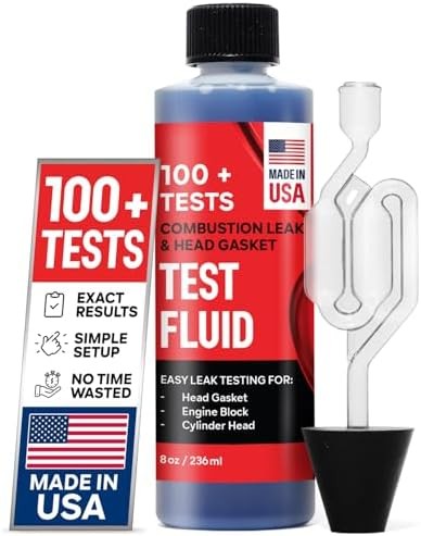 Combustion Leak + Head Gasket Test Kit – Over 100 Tests – Includes 8oz Leak-Dete