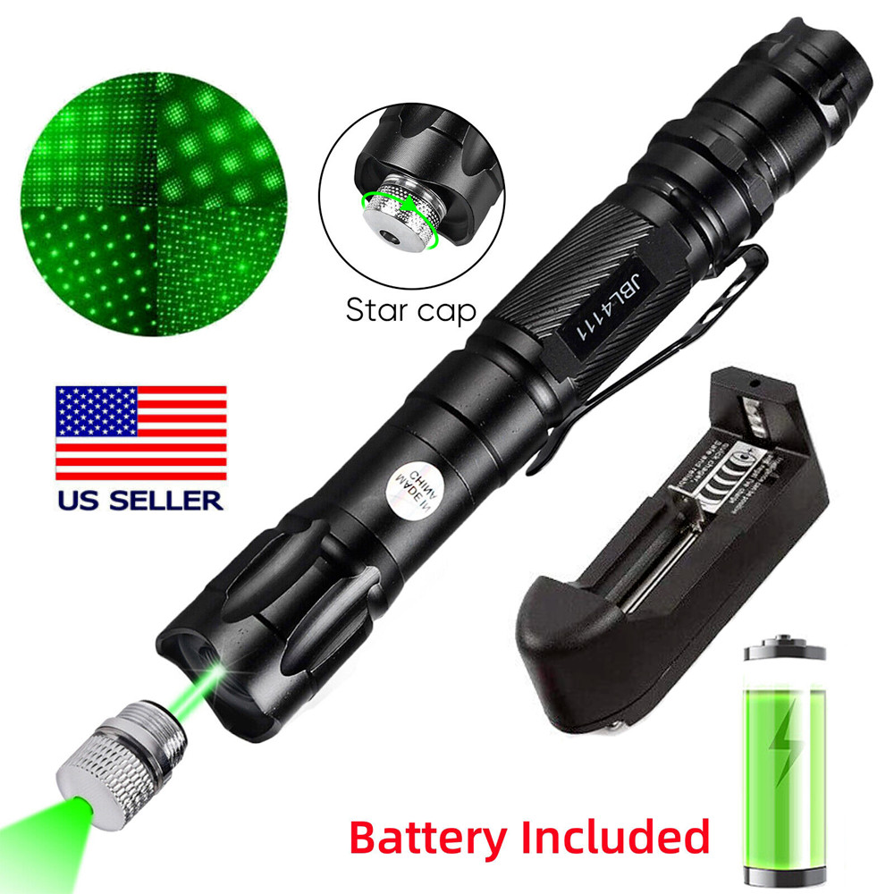 6000Miles Green Laser Pointer Star Visible Beam Light 2mw Rechargeable Lazer Pen