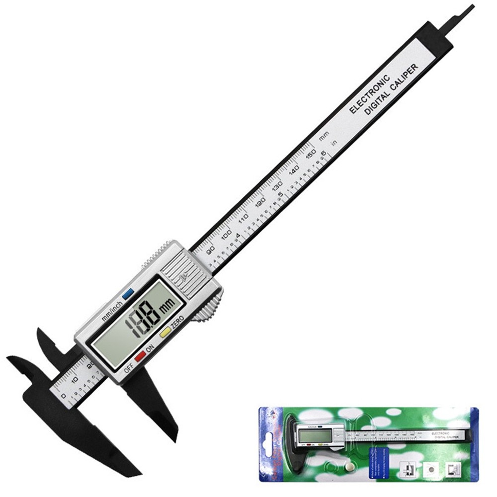 6”LCD/150mm Digital Vernier Caliper Micrometer Measure Tool Gauge Ruler Plastic