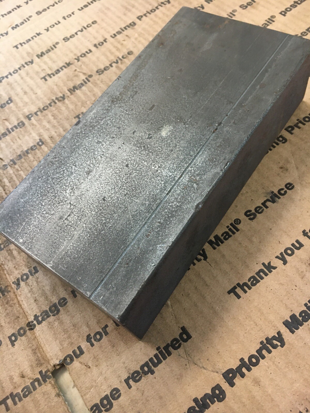 2 X 4 X 8″ L THICK BLOCK Steel Bar Target Plate Blacksmith Bench Hammer Plate