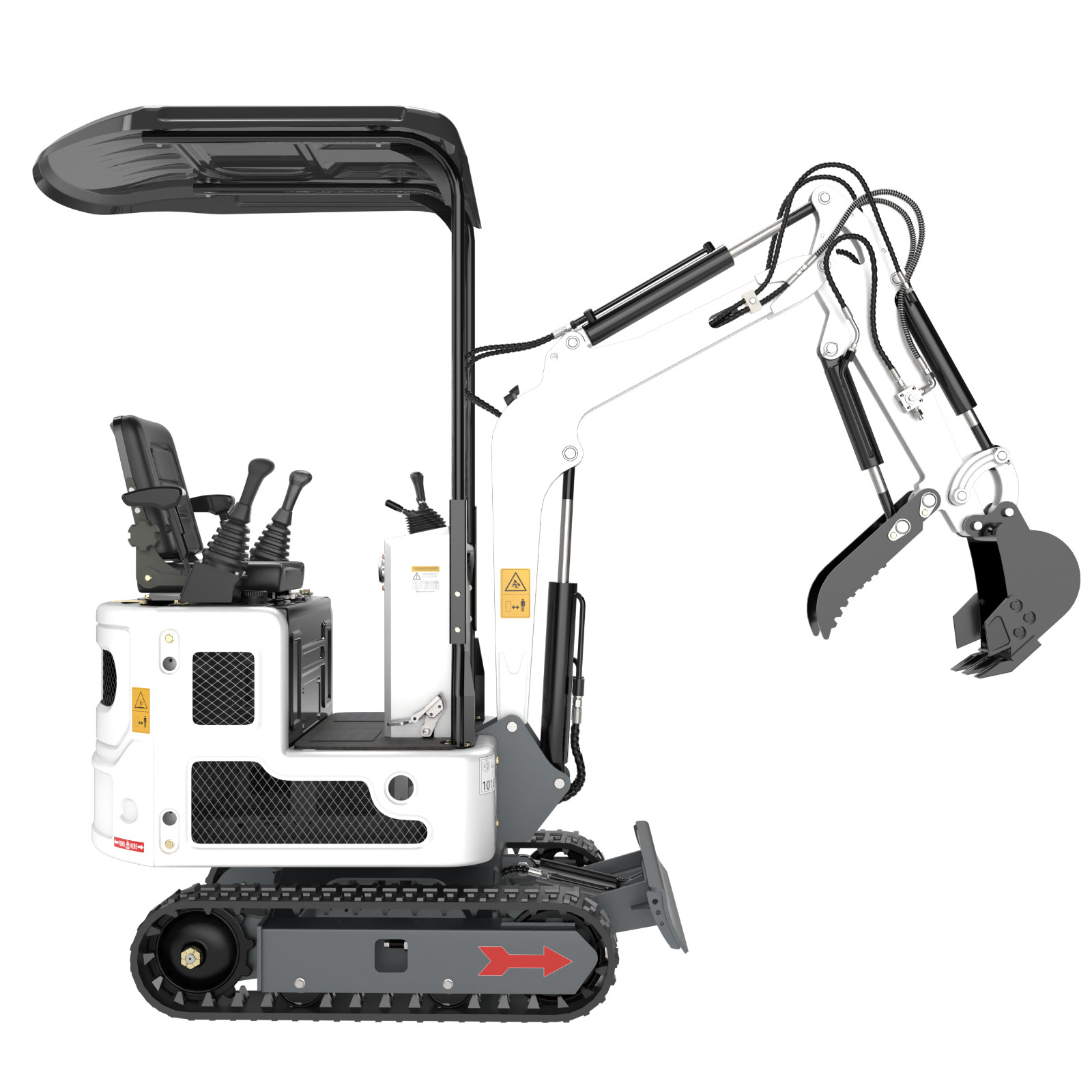 Mini Excavator 1 Ton 13.5hp Mini Digger Crawler Track Gas EPA Engine USA Stock