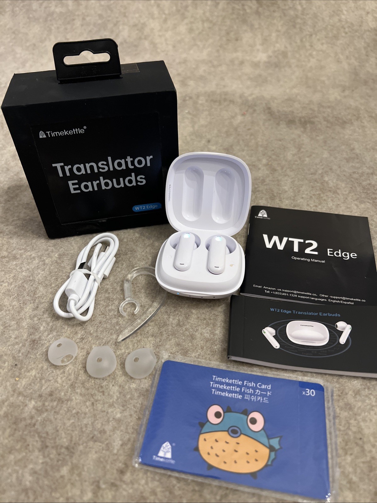 Timekettle WT2 Edge W3 Translator Device, Bidirection Simultaneous Translation
