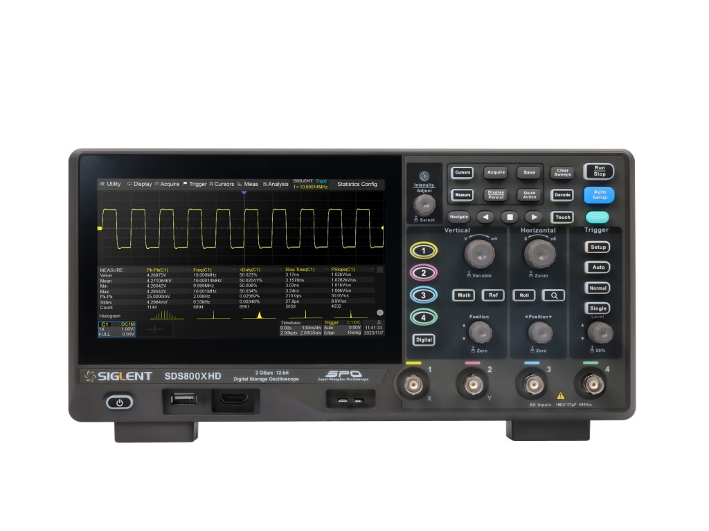 Siglent SDS804X HD – Mixed Signal Oscilloscope (4 Channel / 70 MHz)