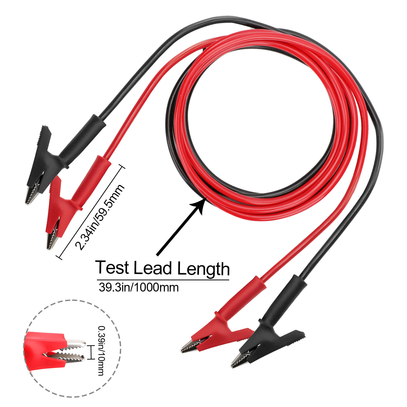 Alligator Clips Electrical Multimeter Test Leads 1500V/15A Jumper Wires Set LOT
