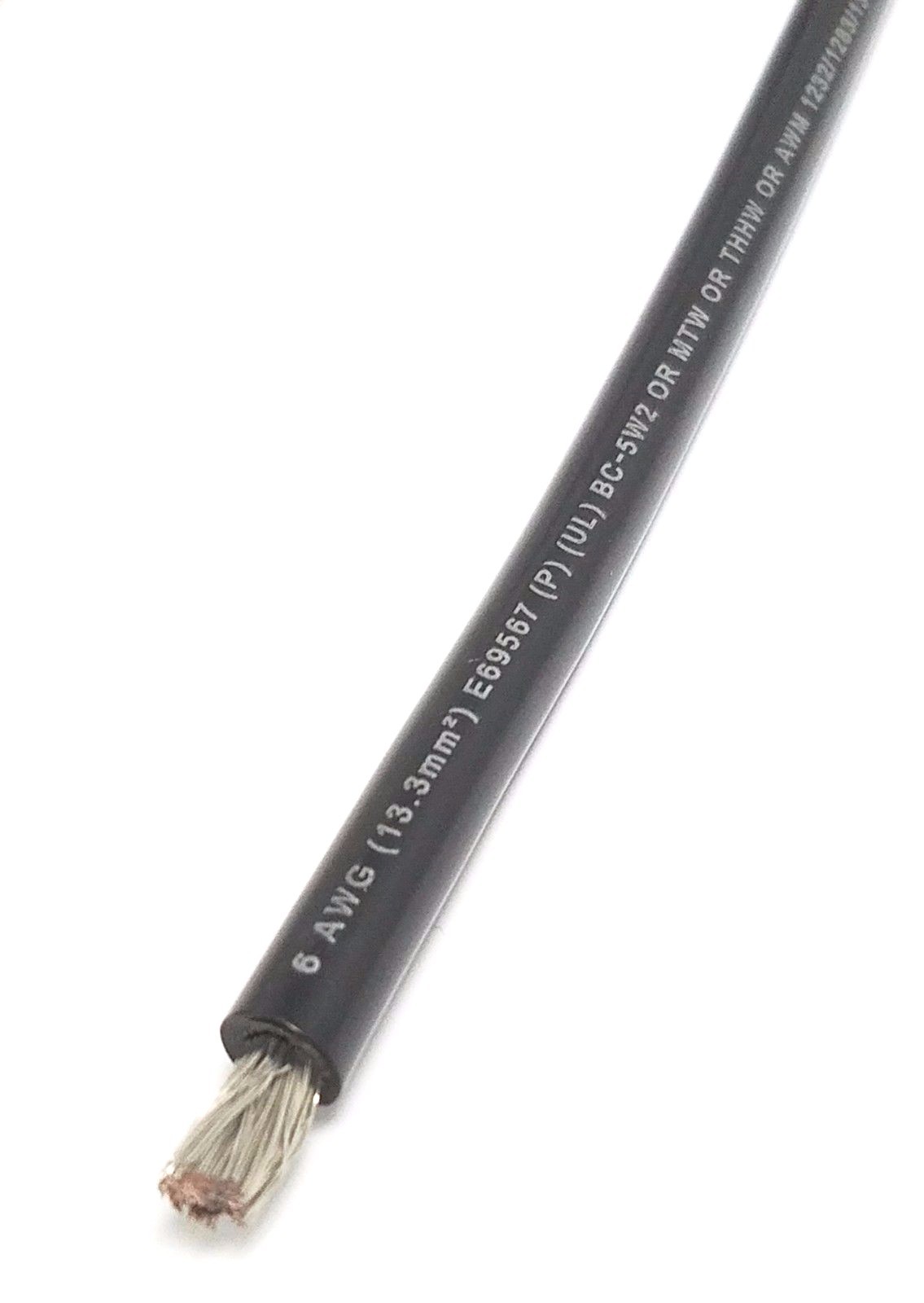 6 AWG GAUGE MARINE TINNED COPPER BC-5W2 BATTERY CABLE BOAT WIRE Made in USA