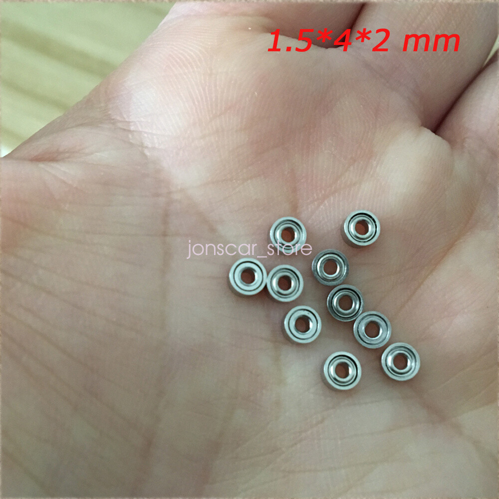 5/100PCS (1.5 x 4 x 2 mm) 681XZZ Metal Double Shielded Ball Bearings For Toy