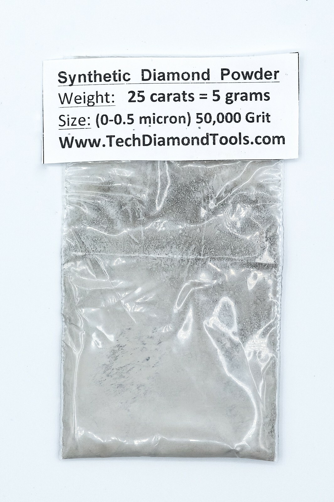 TechDiamondTools Diamond Powder 50,000 Grit 0-0.5 Microns, 25 cts = 5 Grams