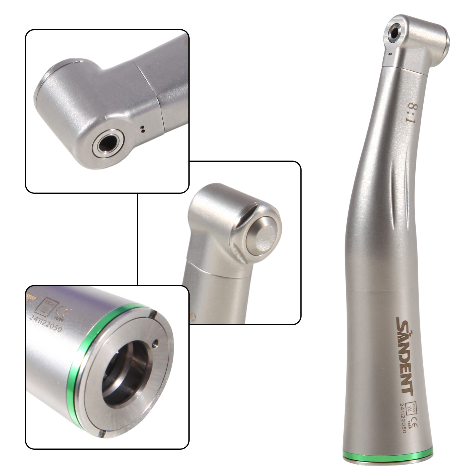 Dental 8:1 Endo Handpiece Endodontic Contra Angle Mini Head Push Button fit NSK