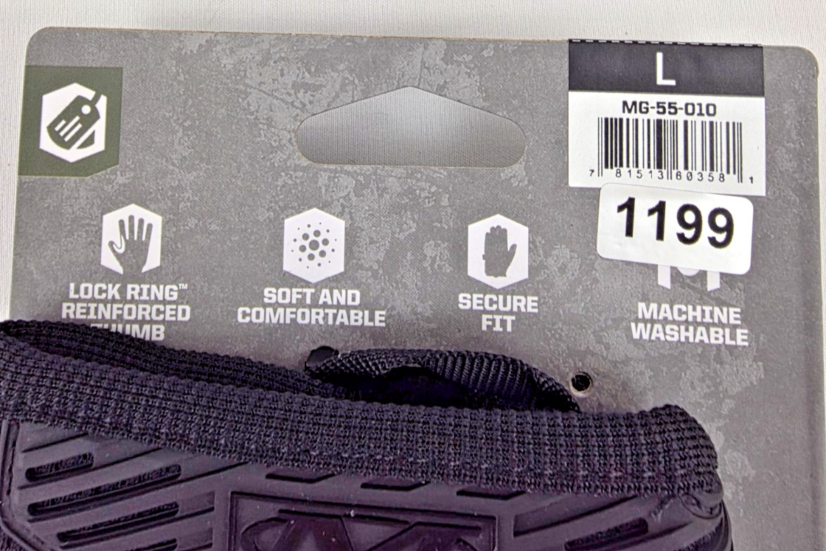 Mechanix Wear Large MG-55-010 Black Tactical Work Gloves Mechanic DIY Tactical