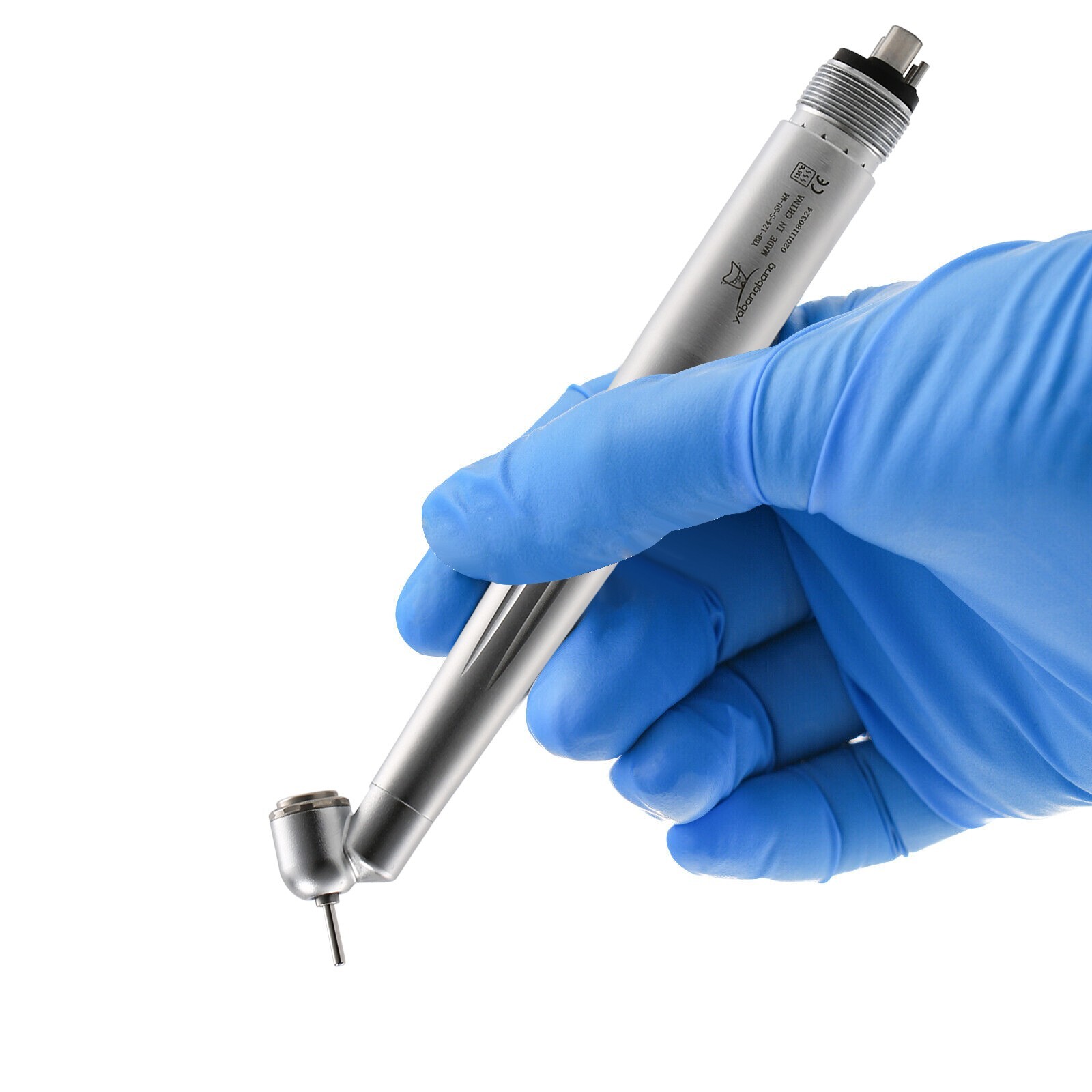 Dental Surgical 45 Degree High Speed Handpiece Push Button Single Spray 4 Holes