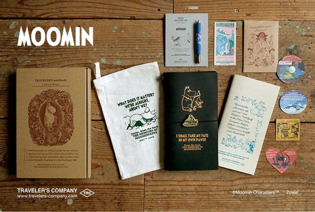 Traveler’s Notebook Limited Set MOOMIN Moomin Dad’s Papa Memories Japan Edition