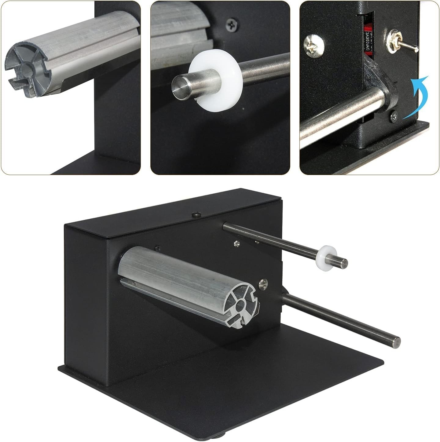 Automatic Label Rewinder Speed-Adjustable Label Rewinding Machine, Synchroniz…