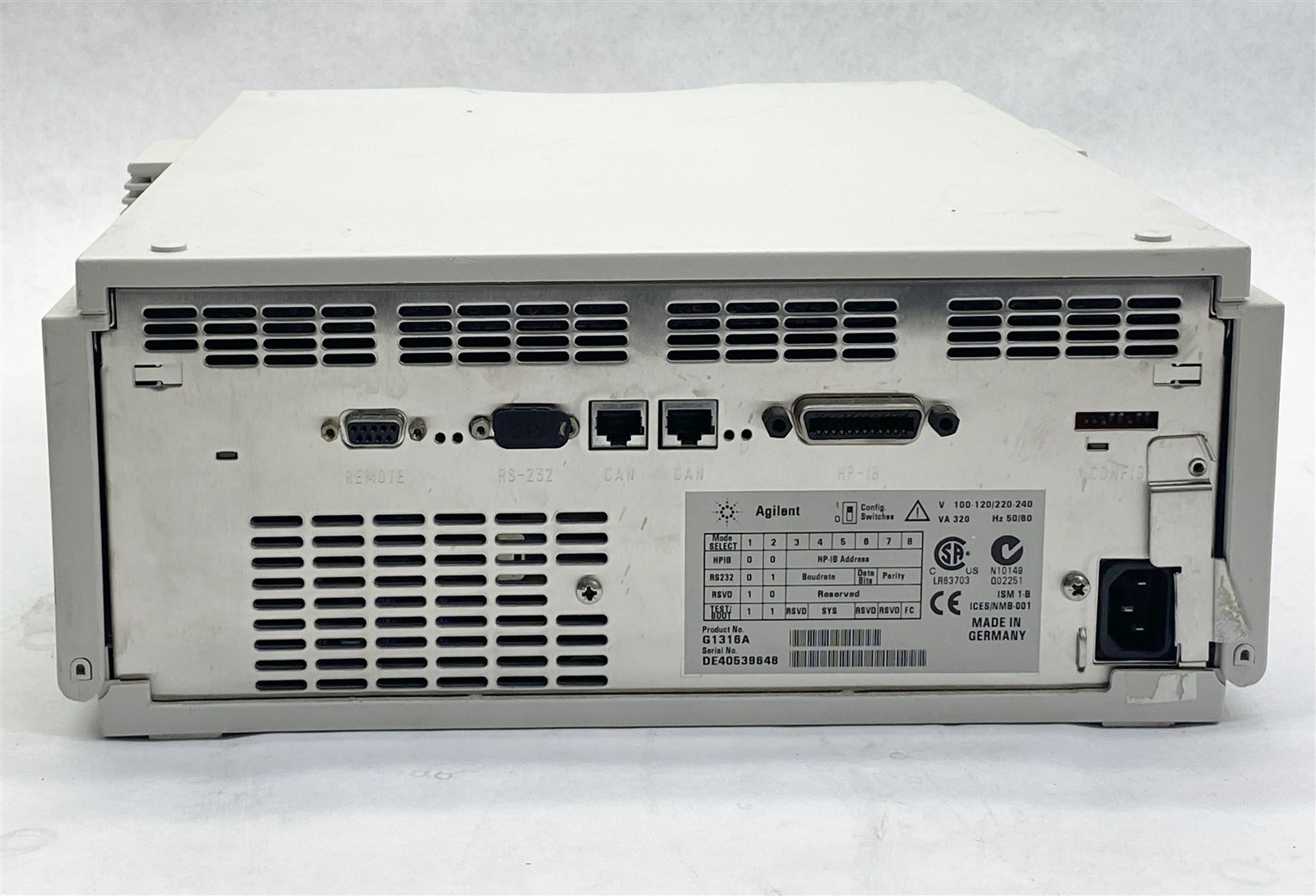 Agilent HP 1100 Series G1316A HPLC ColCom Column Compartment
