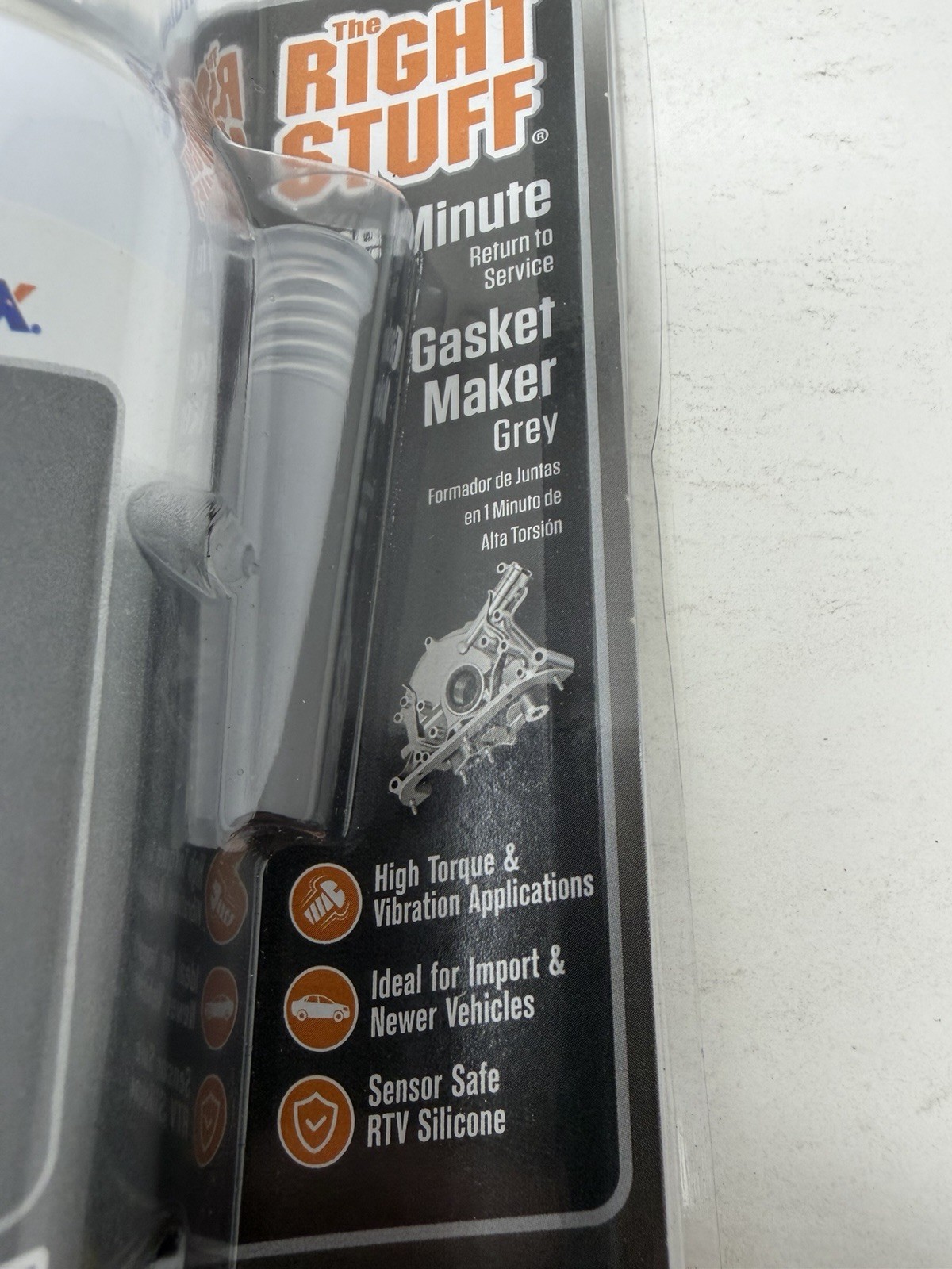 3 pack Permatex 25238 The Right Stuff 1 Minute Grey Gasket Maker, 3 oz