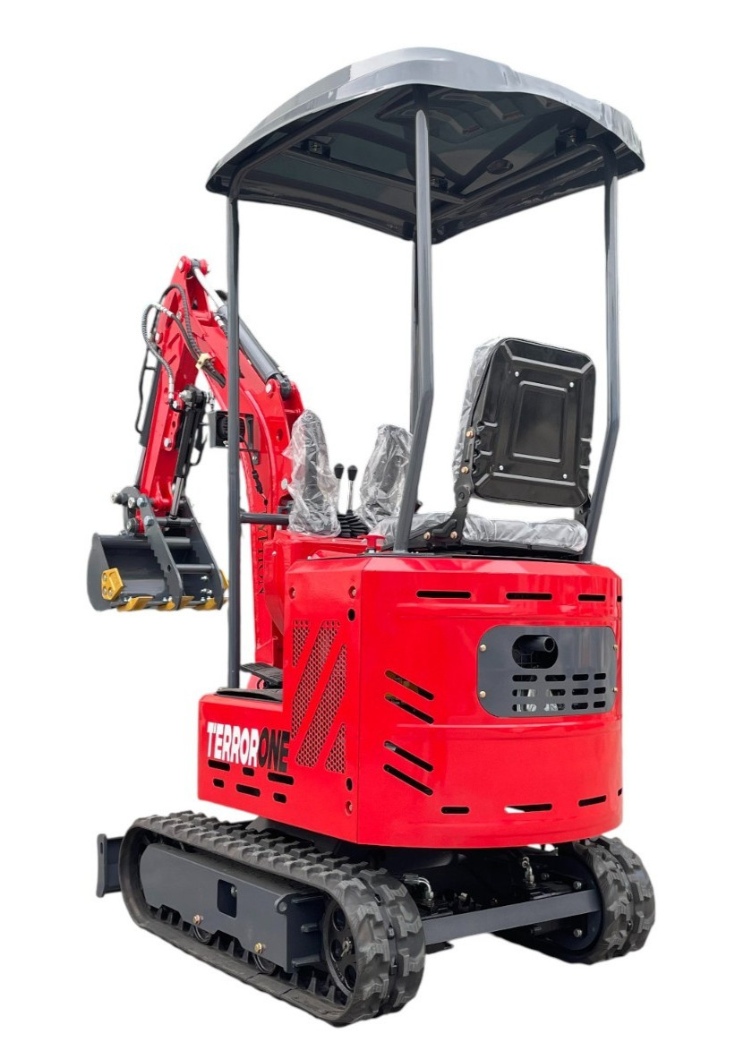 13.5HP Mini Excavator 1 TON B&S EPA Engine Hydraulic Thumb Digger Free Shipping