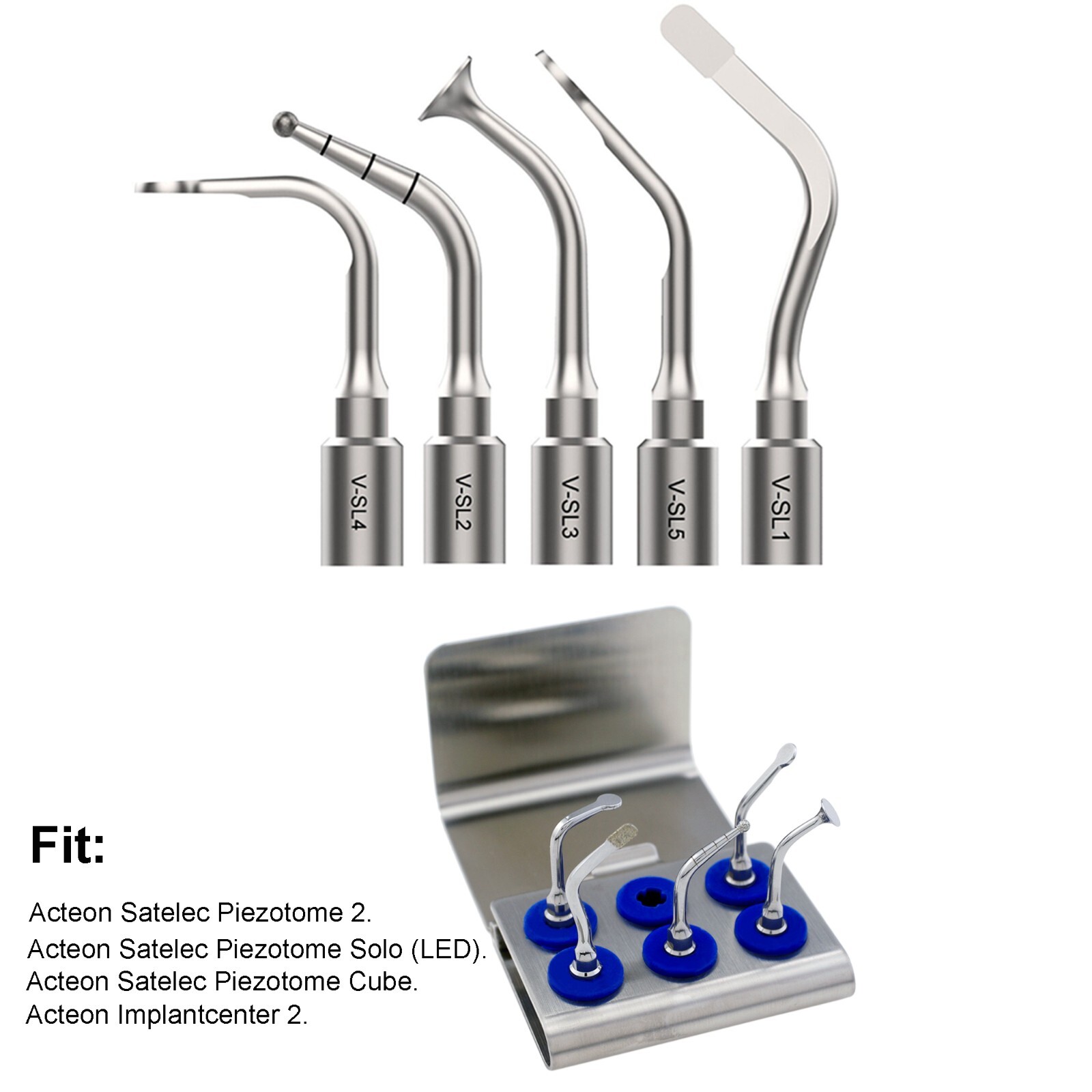 For Acteon Piezotome 2 Cube Ultrasonic Surgery Tips / Satelec Piezo Scaler Tips