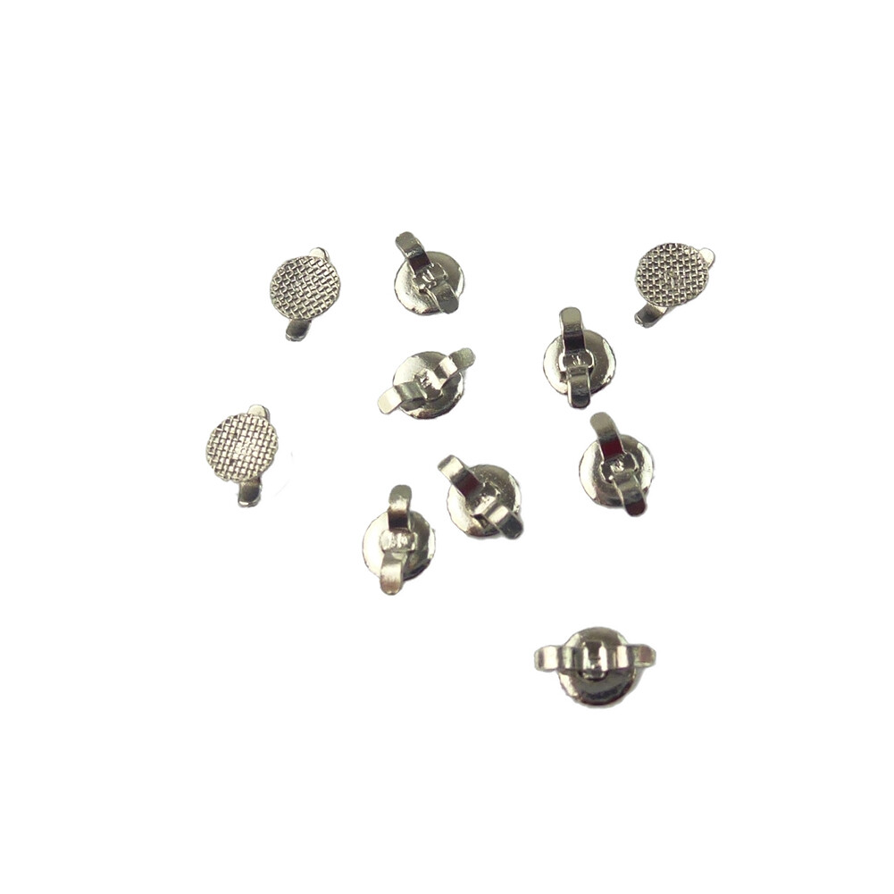10Pcs/1PACK Dental Orthodontic Lingual Button For Bondable Round Mesh Base