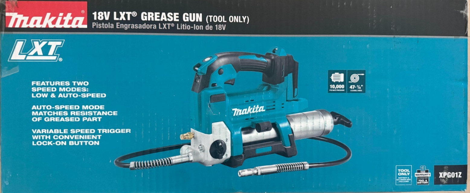 New In Box Genuine Makita XPG01Z 18V LXT Cordless Grease Gun 18 Volt – Tool Only