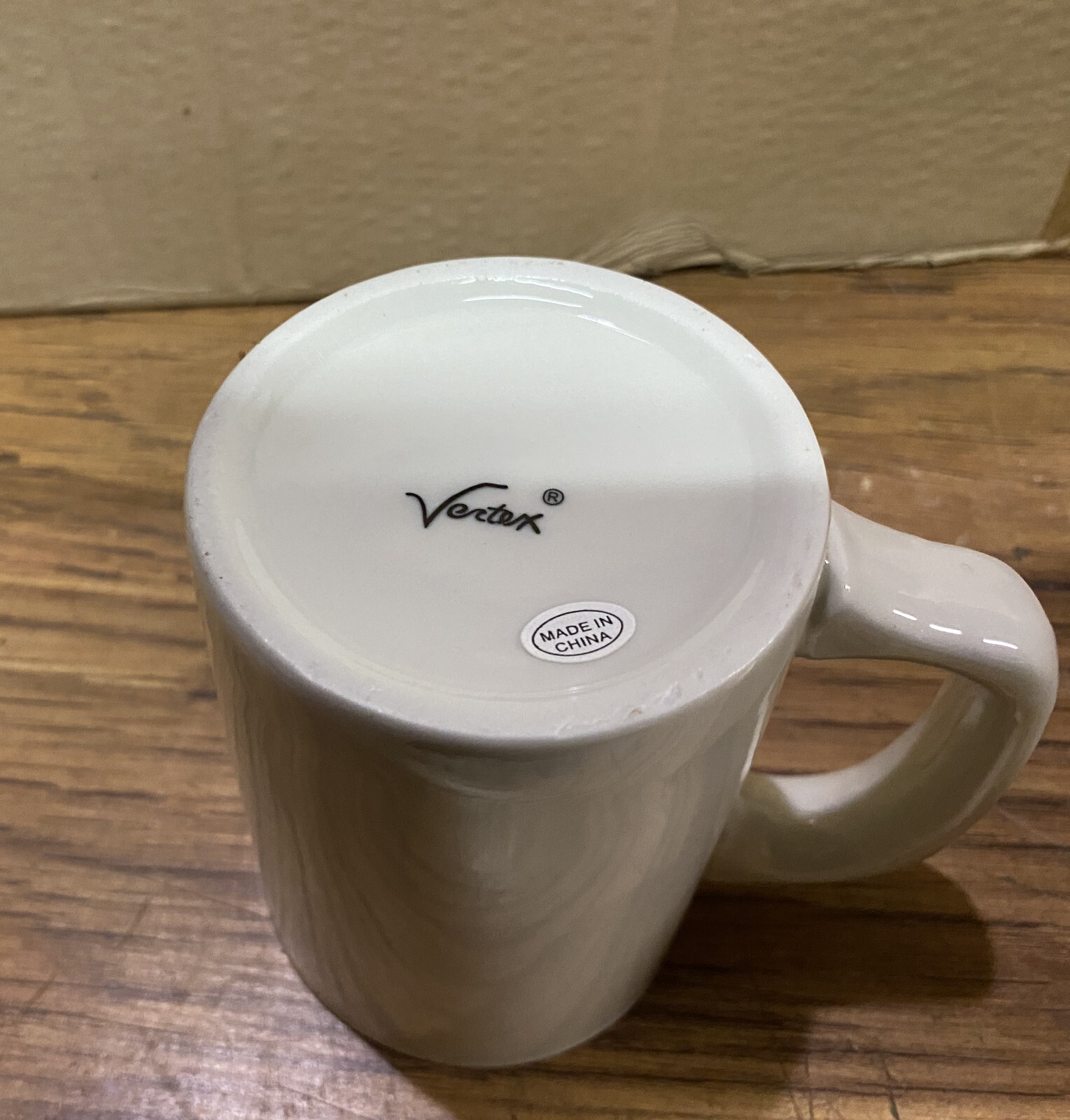 Set of 6 VERTEX CHINA Log Home Mug White 3”, 11 oz, LH-W