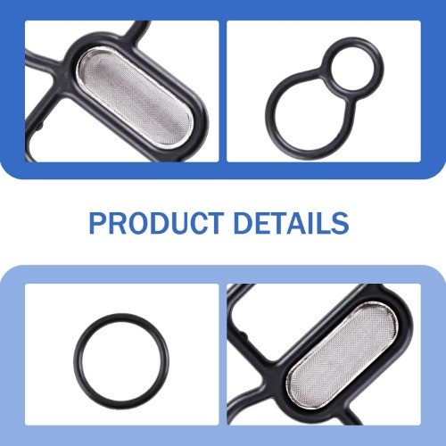 3 PCS Head Gasket Oil Filter Adapter Gasket Kit, 15825-P8A-A01 361 Size: 3 PCS
