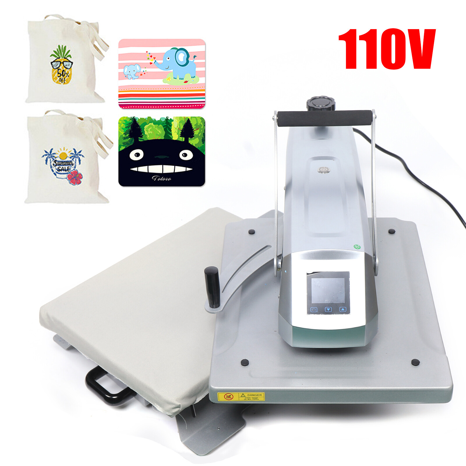 6 in 1 Heat Press Machine 16 x 20 in T-shirt Sublimation Transfer Printer Crafts