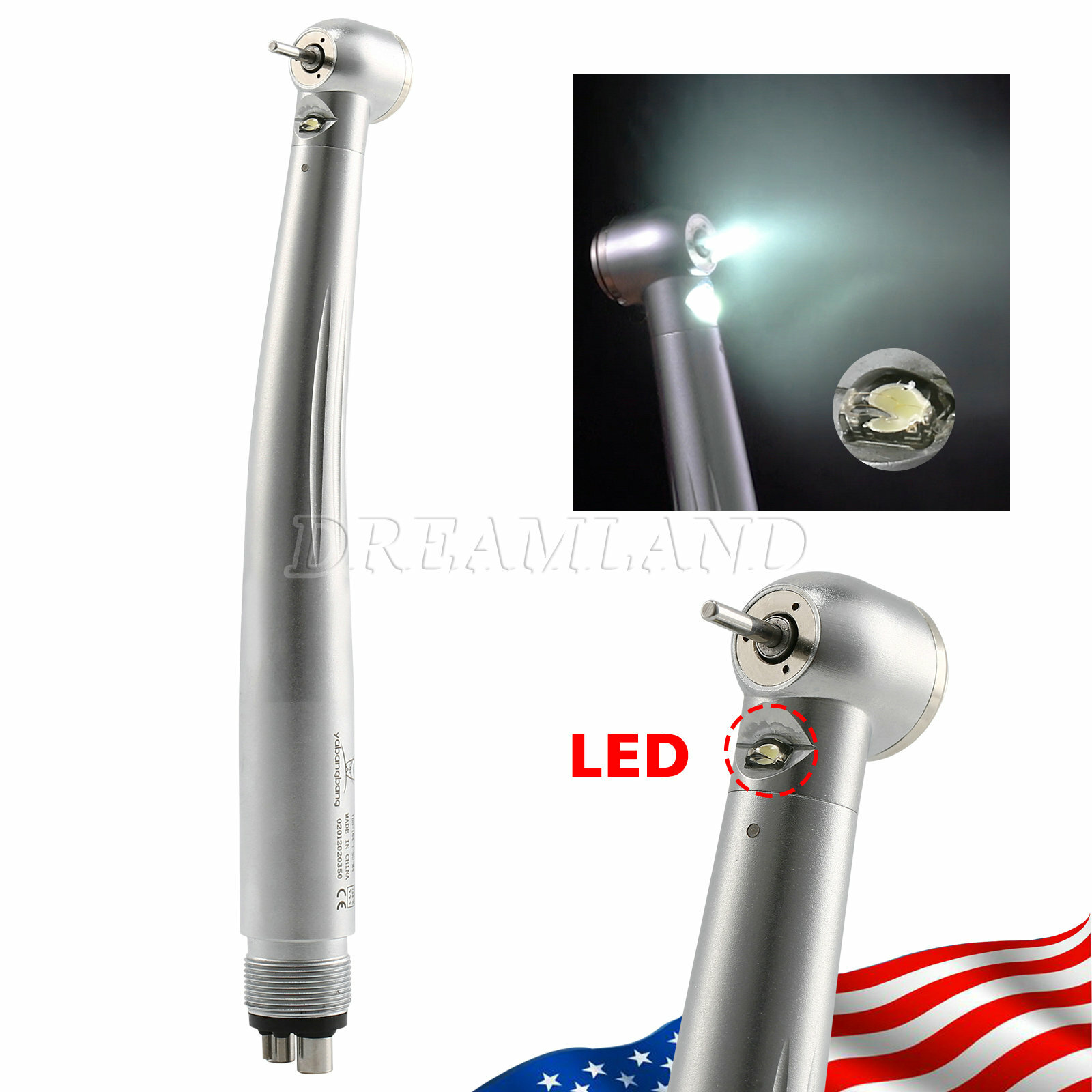 Yabangbang E-generator Dental LED Fiber Optic High Speed Handpiece 2/4 NSK Style