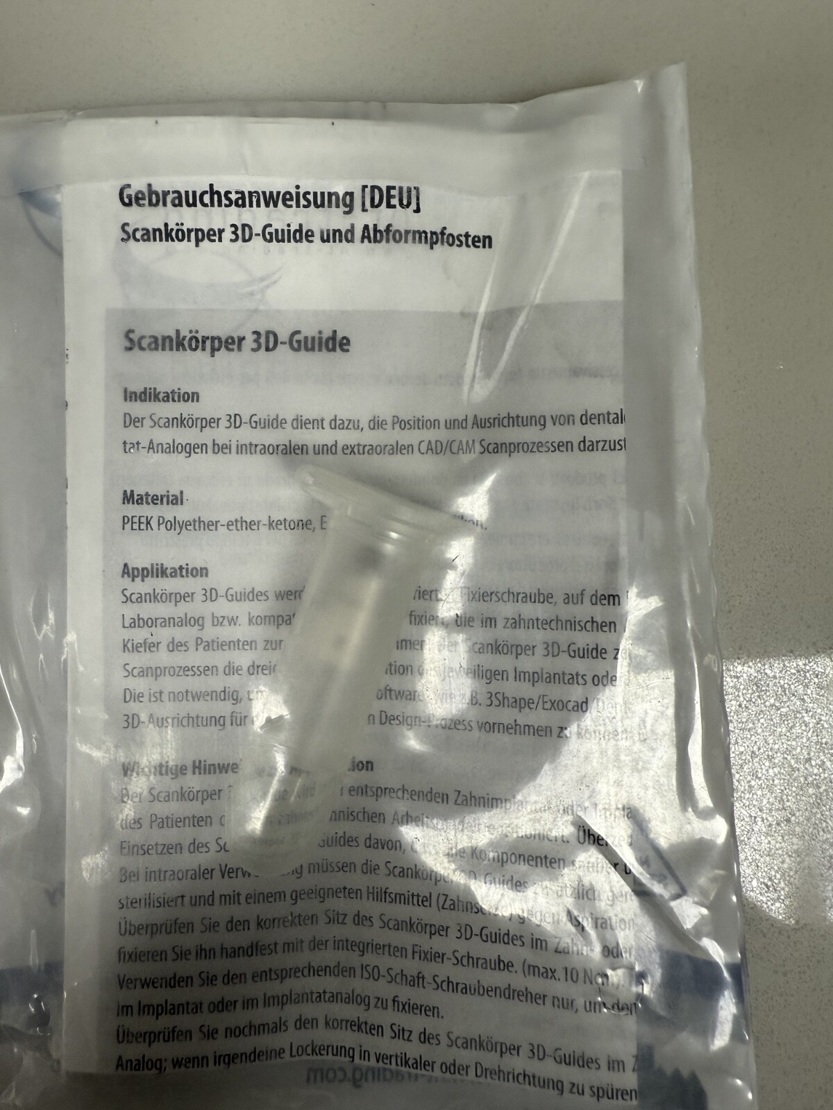 NT-Trading Scan Body 3D-Guide pack of 10 Zimmer 3.5 mm Connection