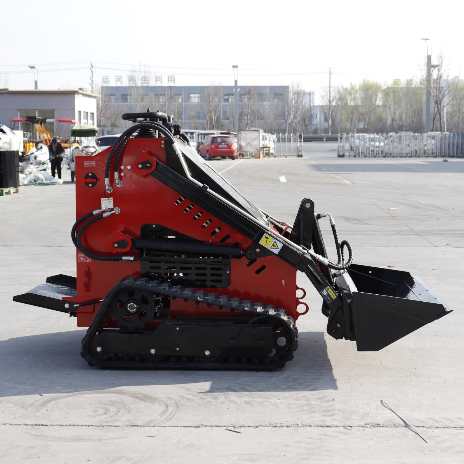 2025 Mini Crawler Track Skid Steer Loader B&S 13.5HP EPA Gas Vertical