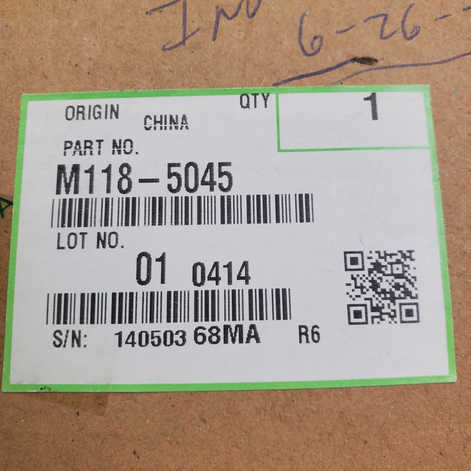 Genuine OEM Ricoh M118-5045 ( M1185045 ) PCB:FAX:NA:ASSY SP 3510SF SP 3500S