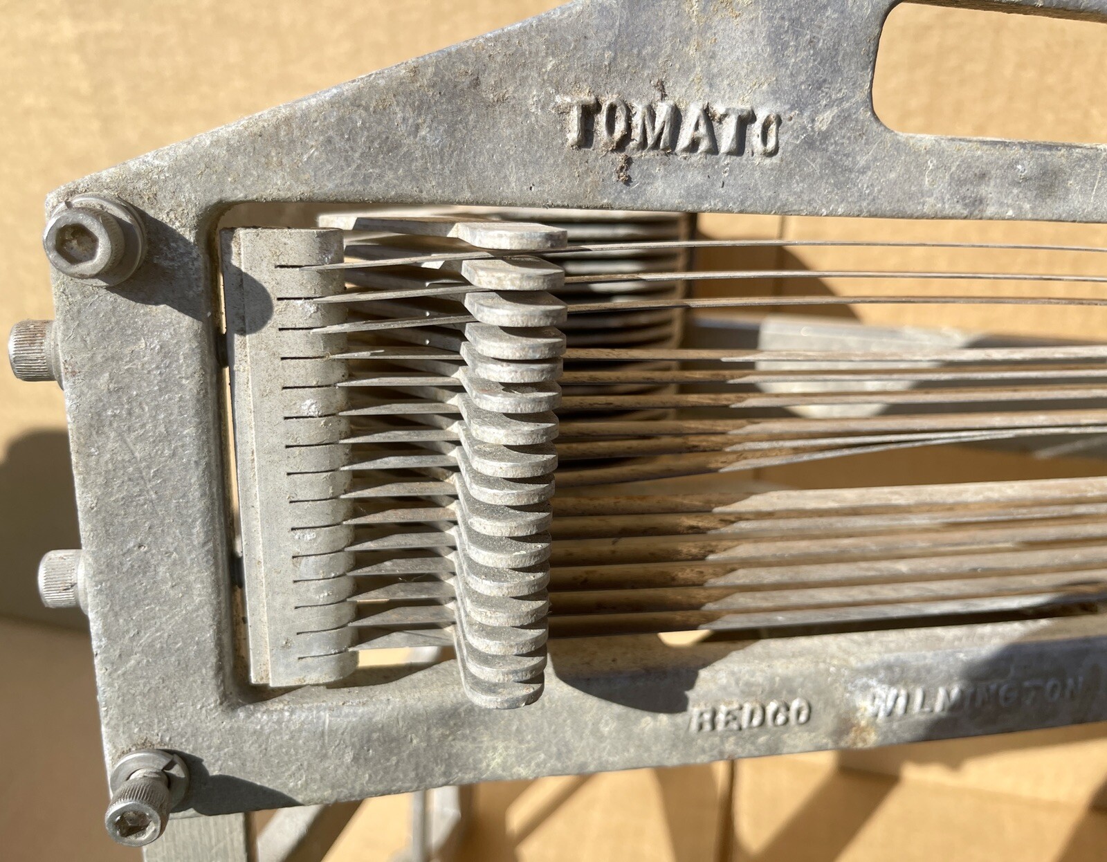 Vintage Redco Tomato Pro Slicer 3/16 inch Cut w/ Straight Blades Table Mount