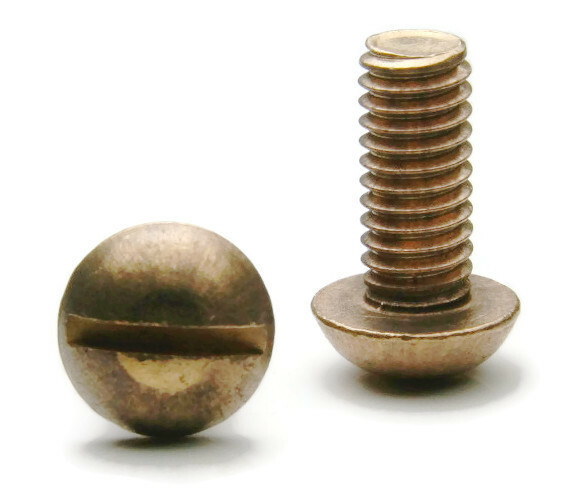 #8-32 | Silicon Bronze Slotted Round Head Machine Screw – Select Length & Qty