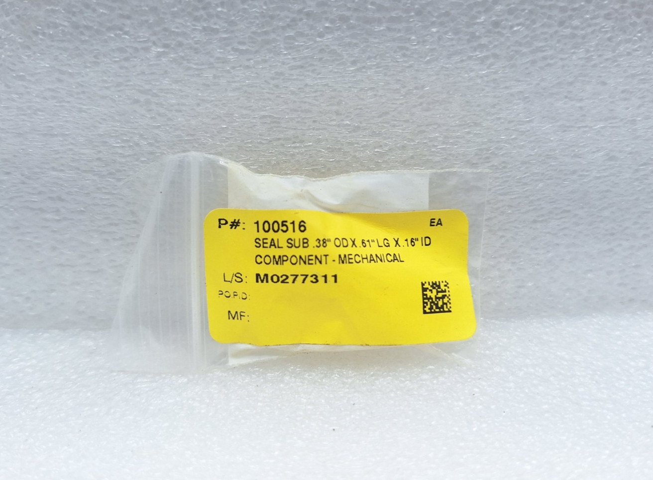 OCEANEERING 100516 SEAL,SUB .38″ OD X .61″ LG X .16″ ID LOT OF 13 PCS NEW