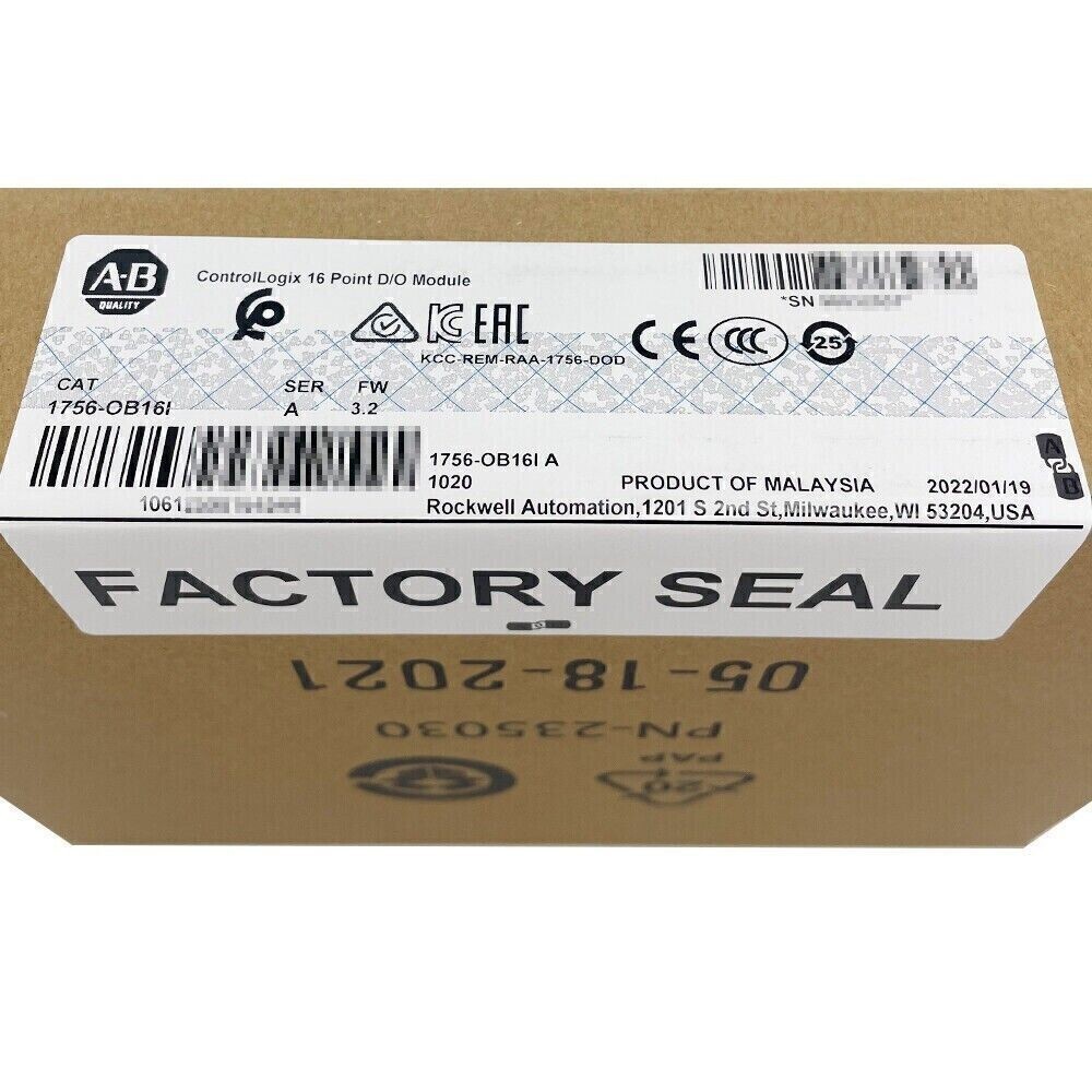 New Sealed PLC-AB 1756-OB16I SER A ControlLogix 16 Point D/O Module PLC