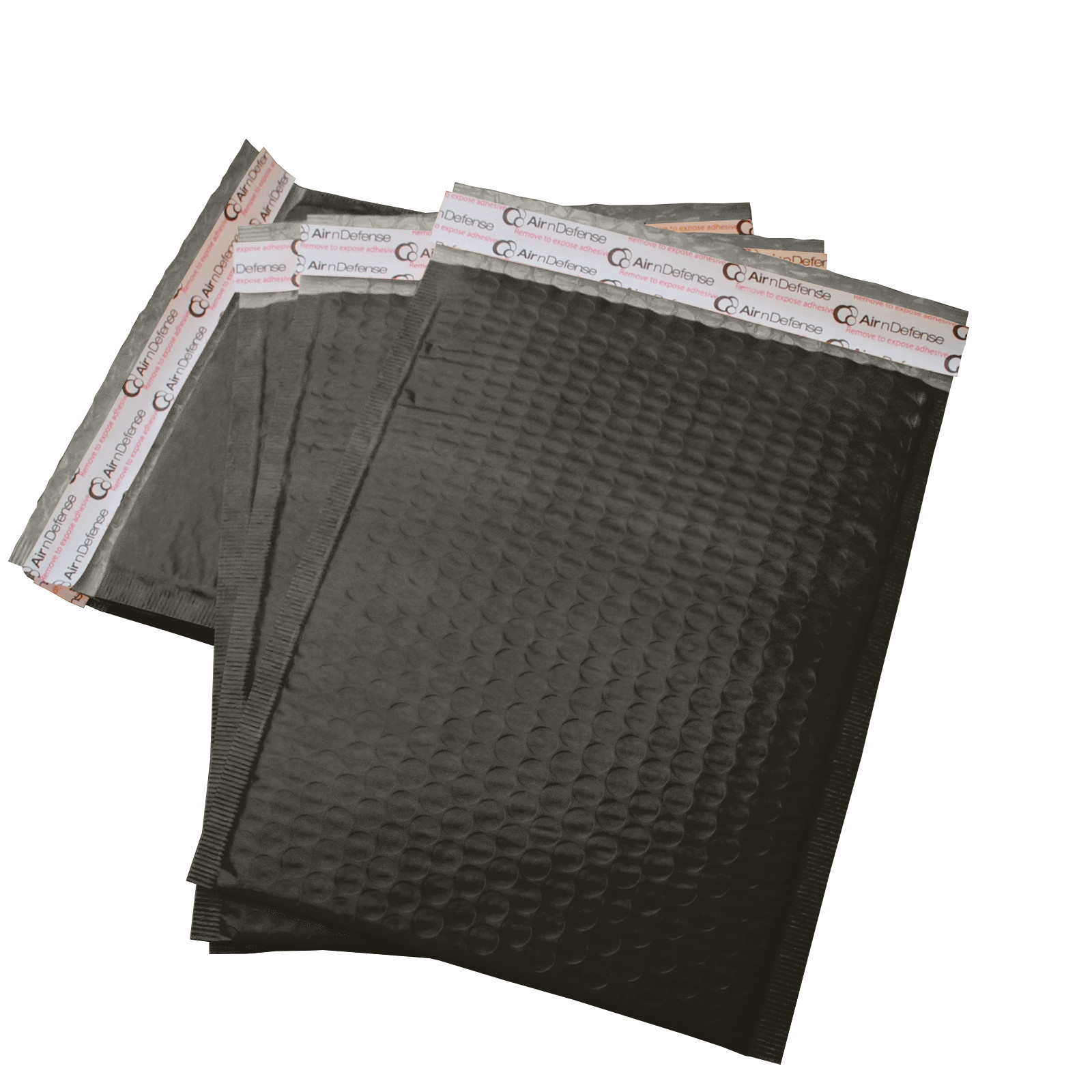 AirnDefense #000 4×8″ Black Poly Padded Envelopes Shipping Bubble Mailers