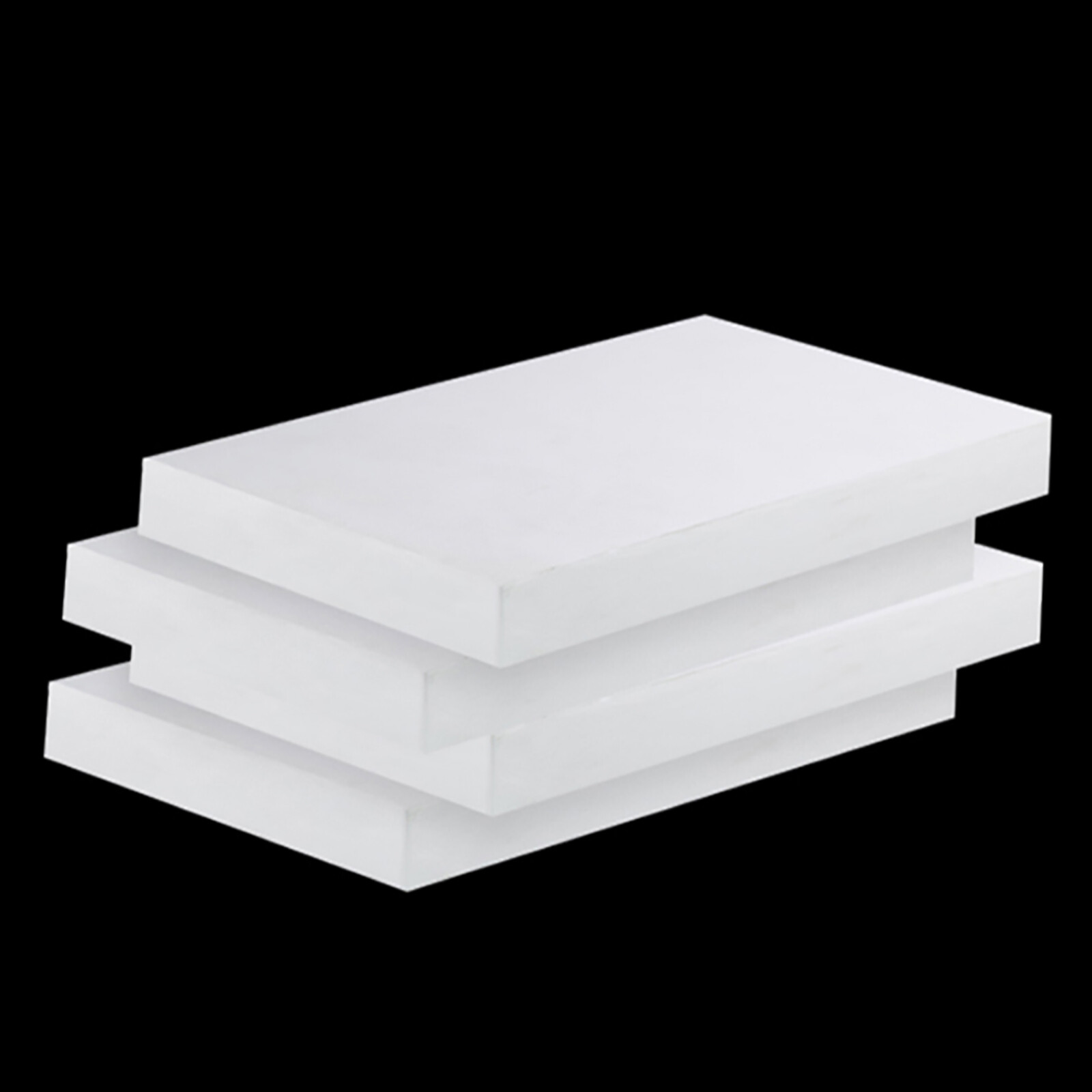 White PTFE Sheet Plate Hard Plastic Panel High Thermoplastic 0.2-30mm Thick DIY
