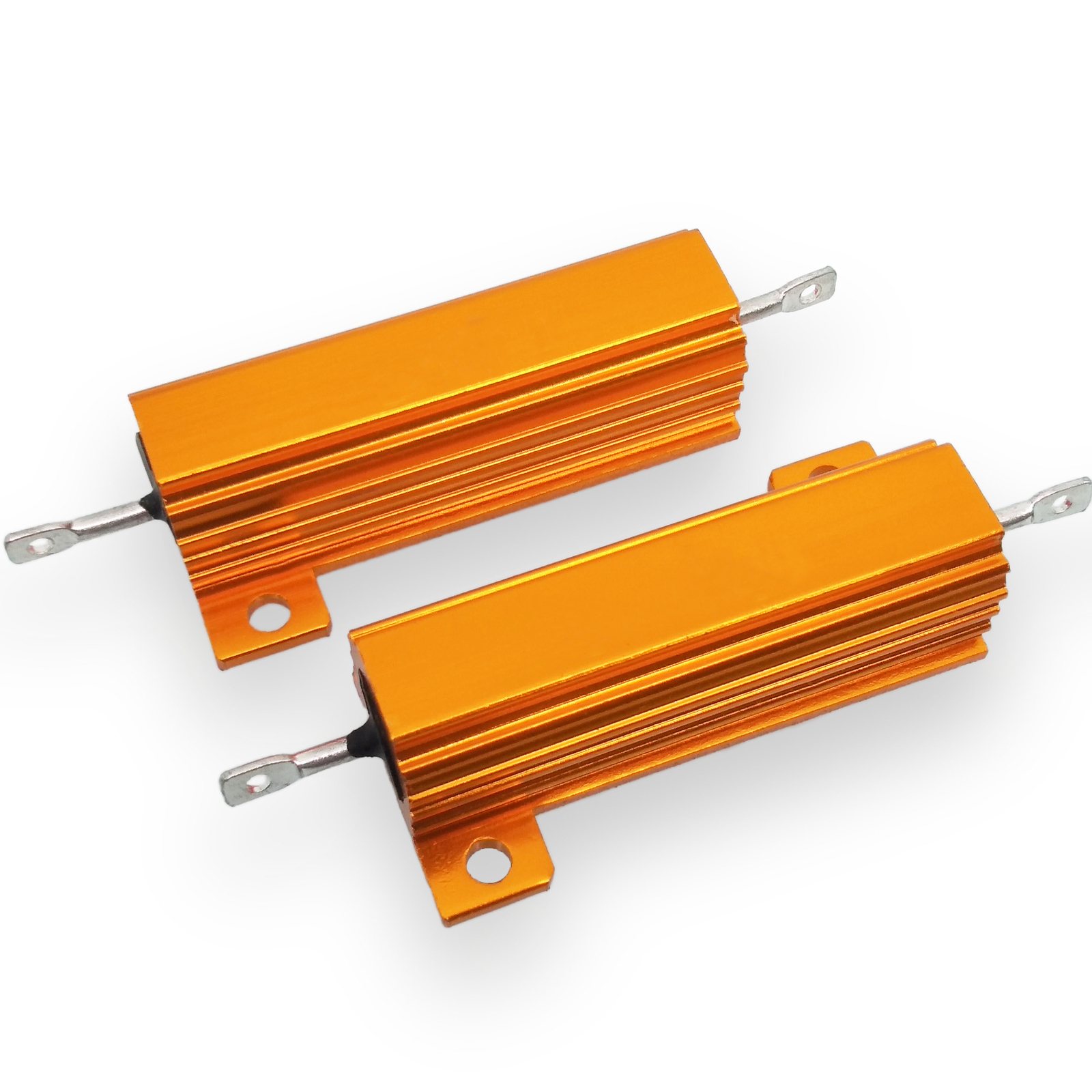 US Stock 4x 200 ohm 200R 50W Watt Aluminum Housed Metal Case Wirewound Resistors