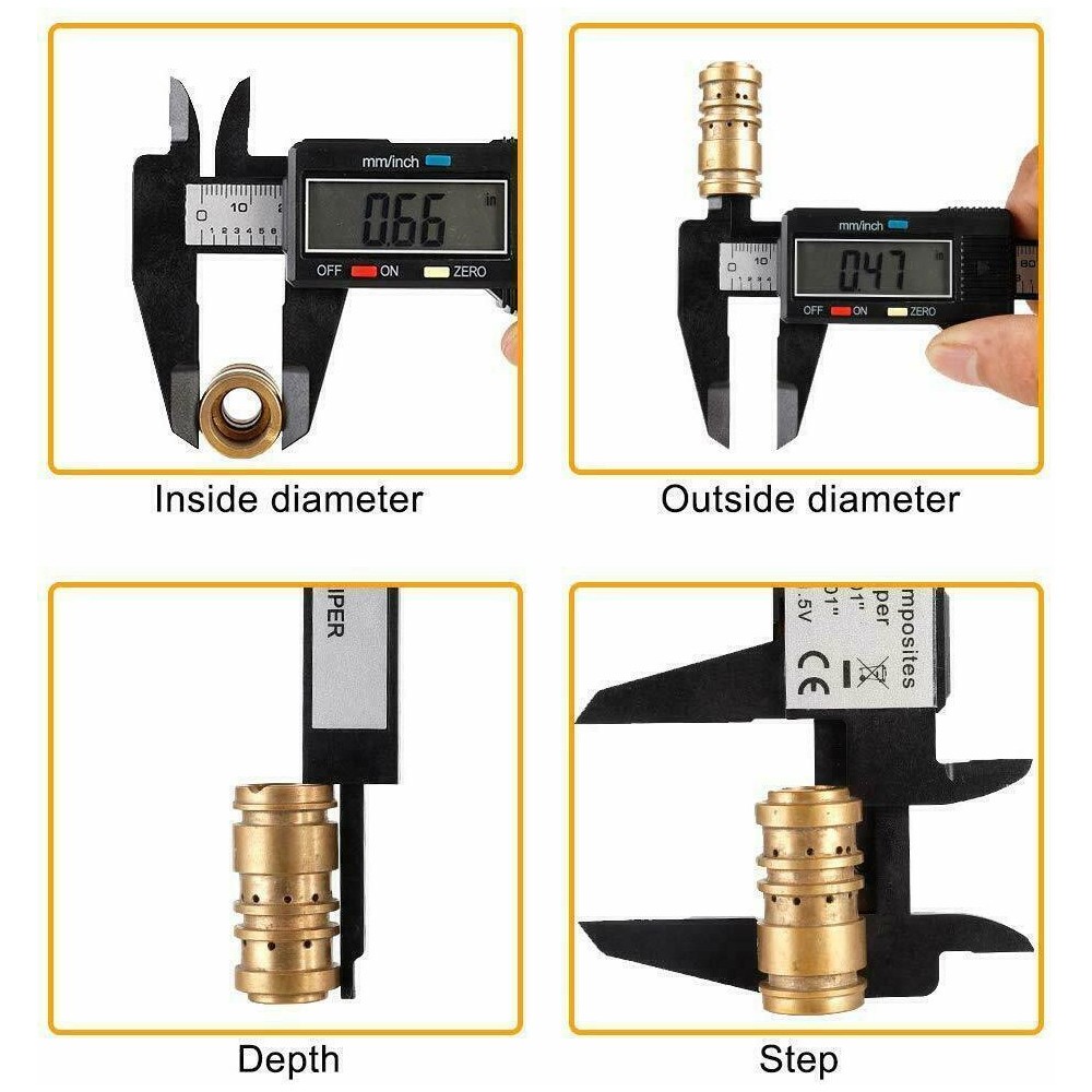 6”LCD/150mm Digital Vernier Caliper Micrometer Measure Tool Gauge Ruler Plastic
