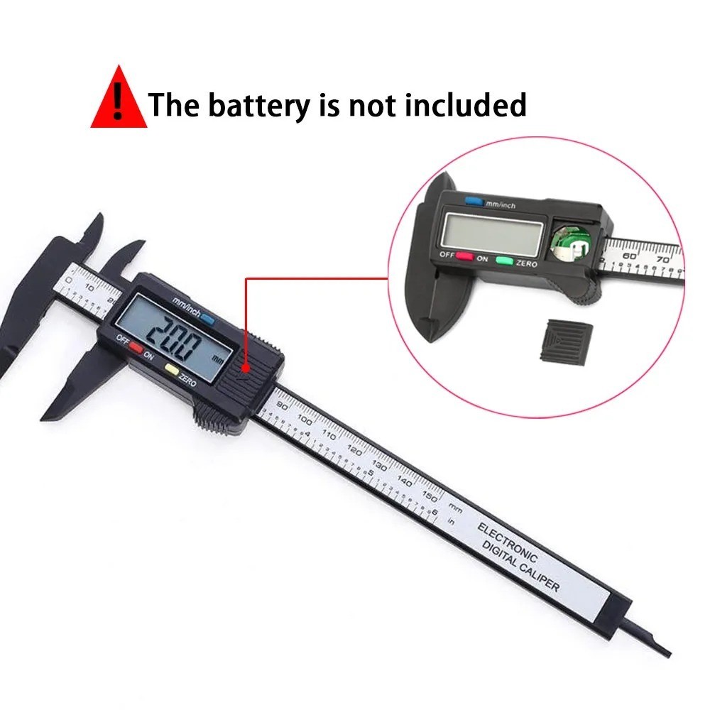 6″ 150mm Digital Caliper Micrometer LCD Gauge Vernier Electronic Measuring Tool