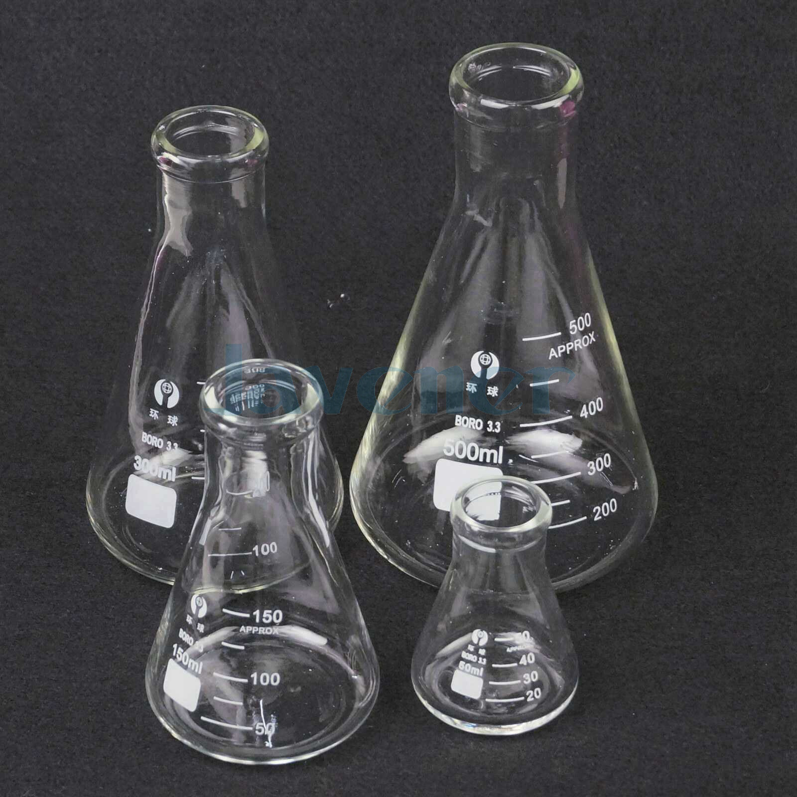 50/100/150/200/250/300/500/1000ml Borosilicate Glass Conical Erlenmeyer Flask