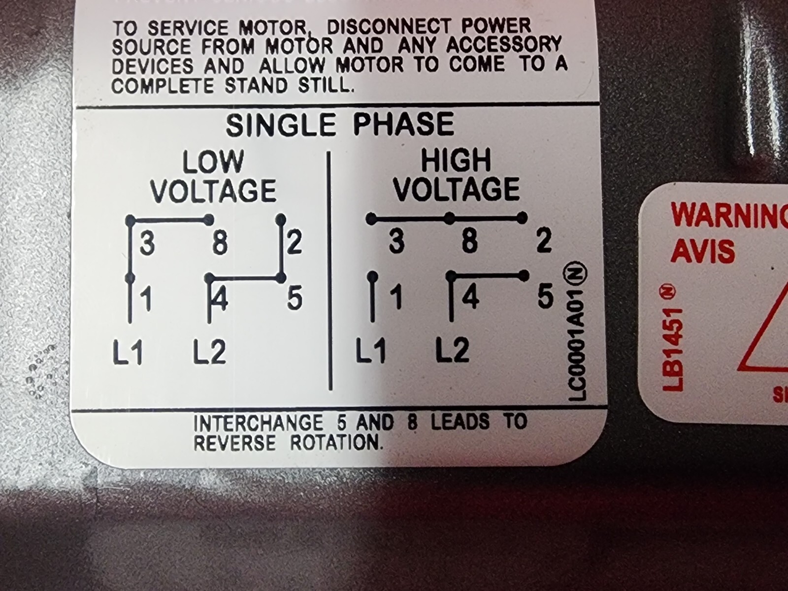 BALDOR INDUSTRIAL MOTOR 34K841W771G1 .75HP 1425 1725RPM 1PH 50/60HZ FRAME 42CZ
