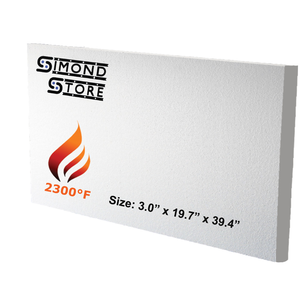 Ceramic Fiber Insulation Board (2300F) (3″ X 19.7″ X 39.4″) Thermal Insulation