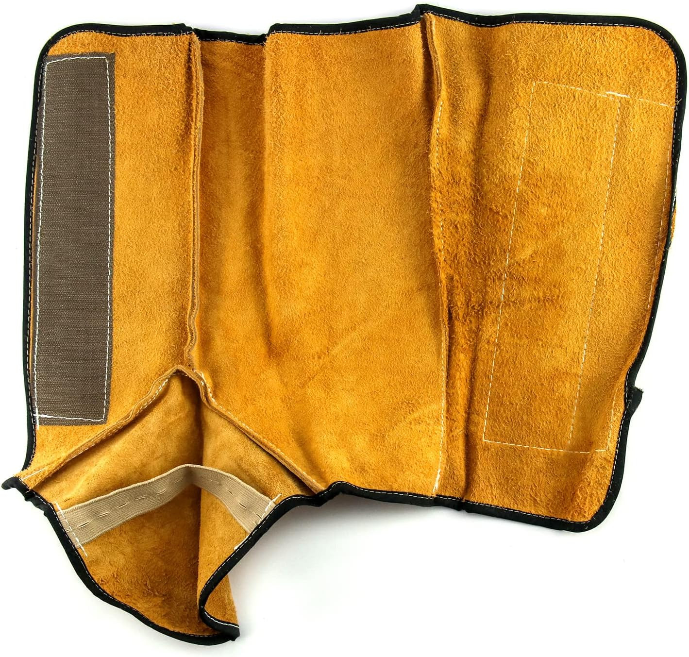 Leather Welding Boot Covers & Leg Gaiters, Heat/Spark Resistant, One Size Straps