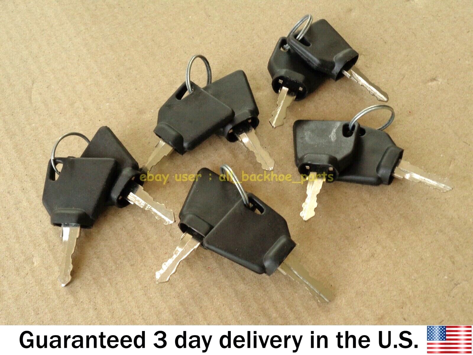 JCB BACKHOE TELEHANDLER FORKLIFT – IGNITION KEYS, 10 PCS. (PART NO. 701/45501)
