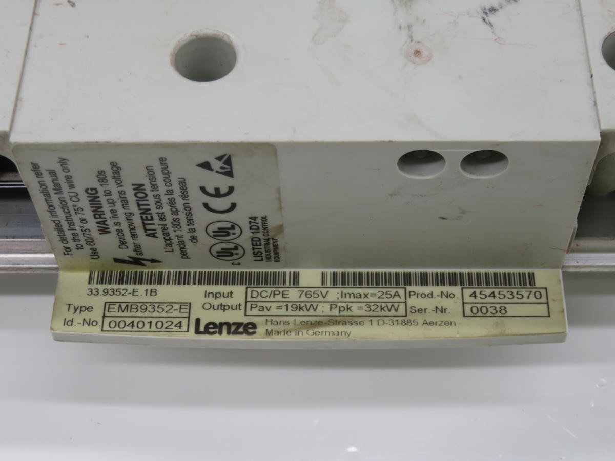 LENZE EMB9352-E SERVO DRIVE T234506