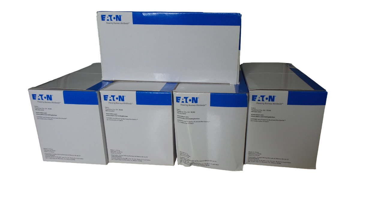 LOT OF 5 EATON AH1202W Arrow Hart Double pole switch – Free Shipping