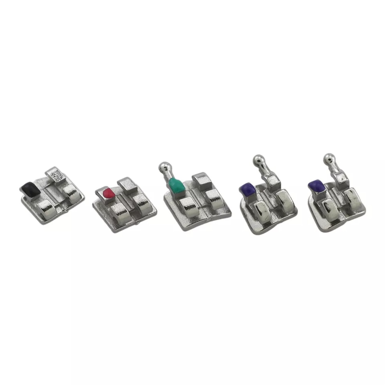 Dental Orthodontic Brackets Braces MIM Metal Mini Roth MBT 018 022 345 Hooks