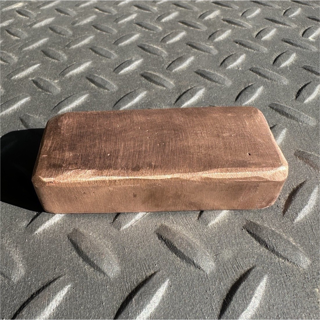 1lb .999 Hand Poured Copper Ingot Bar