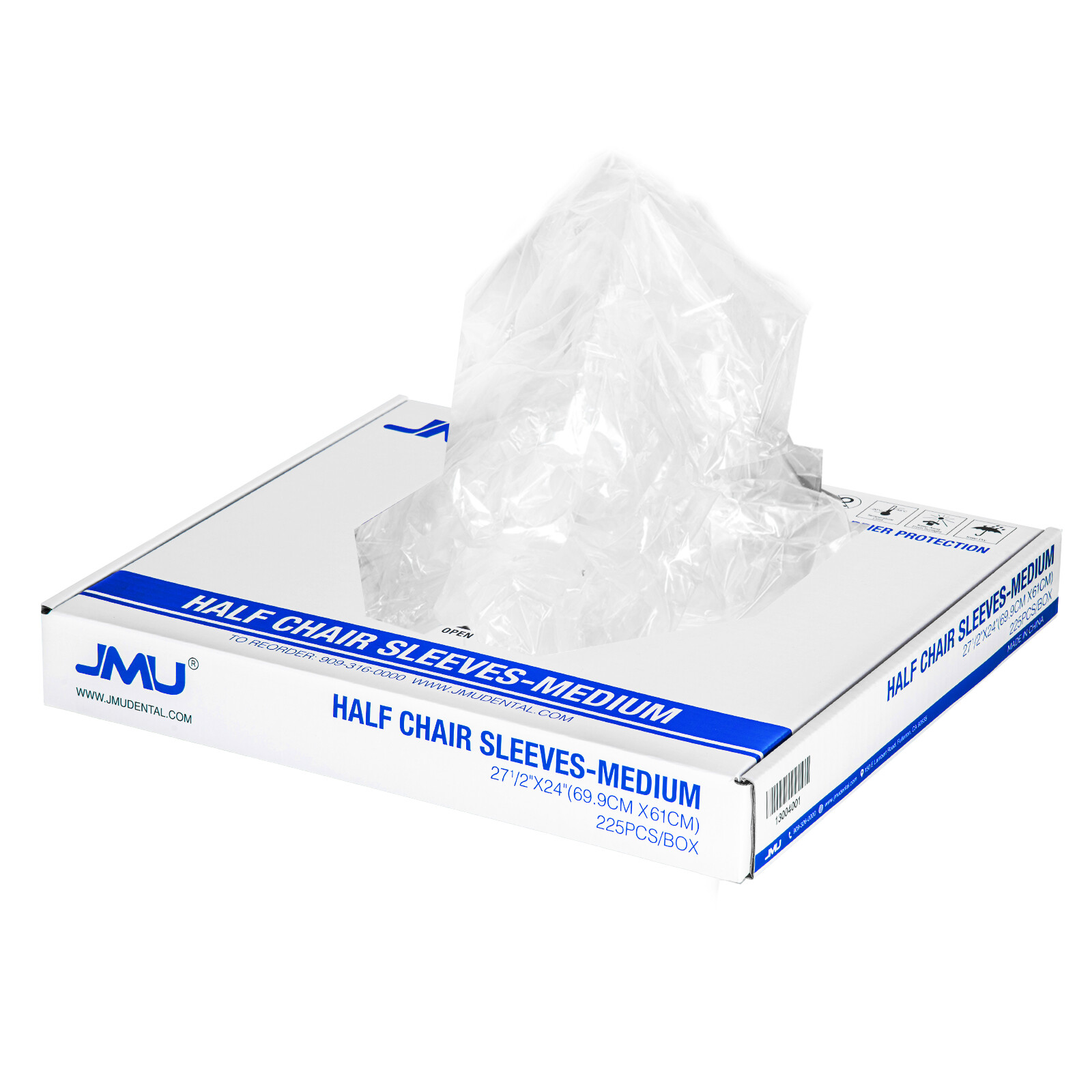 Dental Disposable Half Chair Full Chair Sleeves Protective Cover Clear Plastic