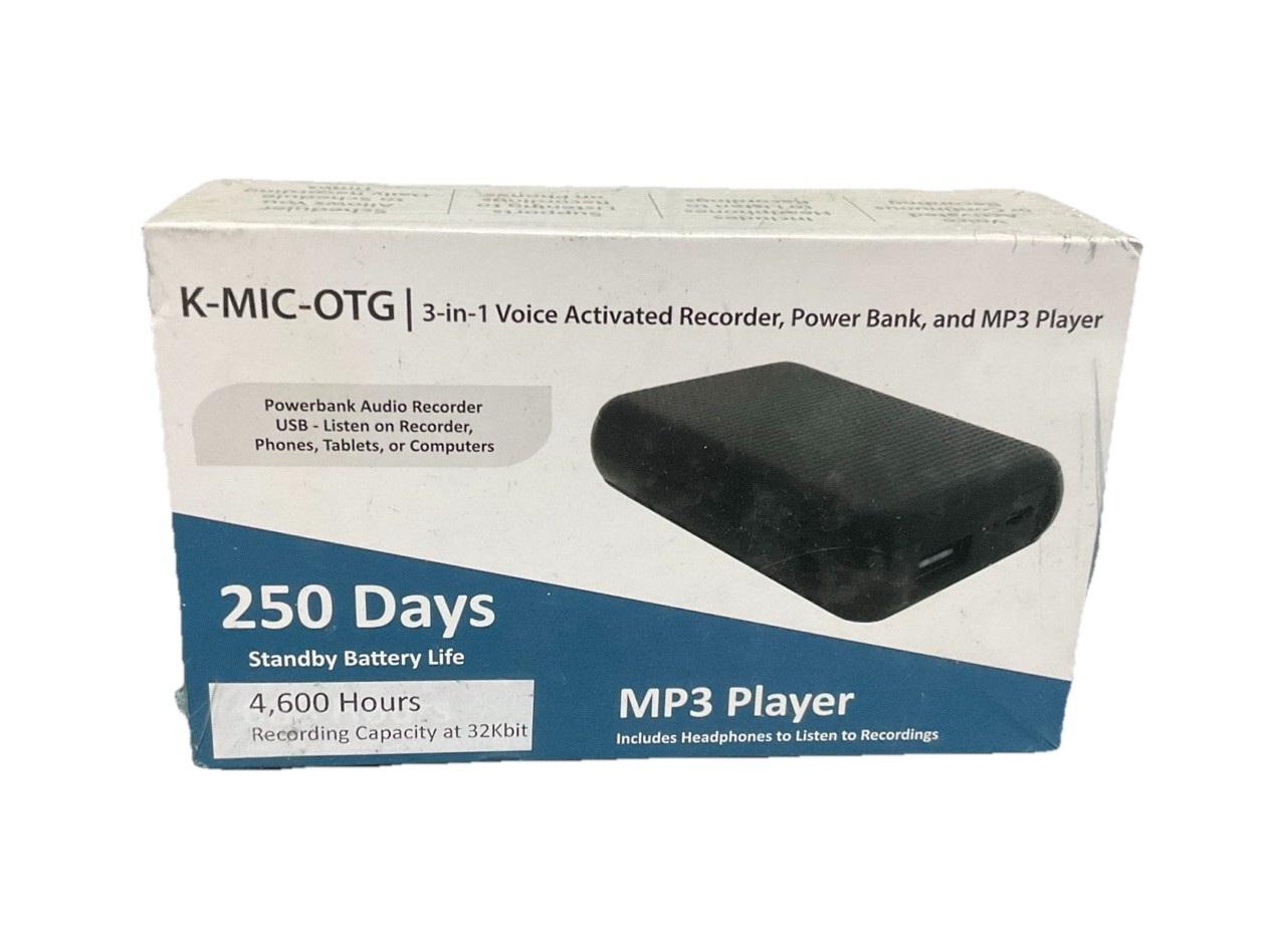 Voice Activated Audio Recorder Hidden in Power Bank | 688HR Storage | MP3 Player